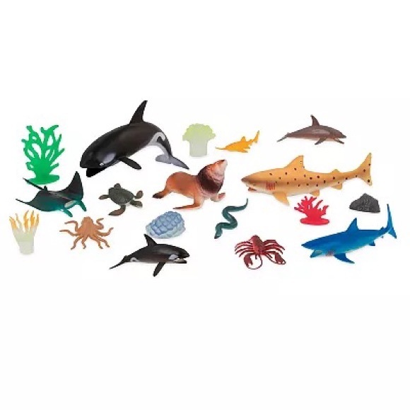 Terra by Battat Marine World Sea Life Set Toy Animal Figures Playset, 35 pieces - Picture 11 of 11